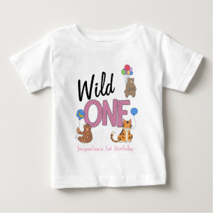 Camiseta De Bebé Animales salvajes de la selva Safari de primer cum
