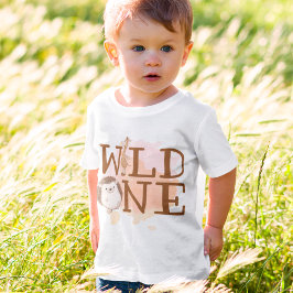 Camiseta De Bebé Animales salvajes de un primer cumpleaños