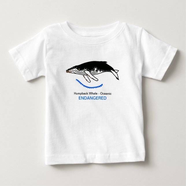 Camiseta De Bebé Animales silvestres - BALLENA jorobada - Vida silv (Anverso)