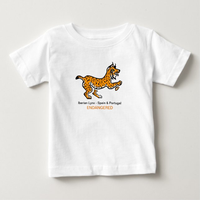Camiseta De Bebé Animales silvestres - LYNX ibérico - Vida silvestr (Anverso)