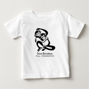 Camiseta De Bebé Animales silvestres - Salven a BONOBOS - Vida salv