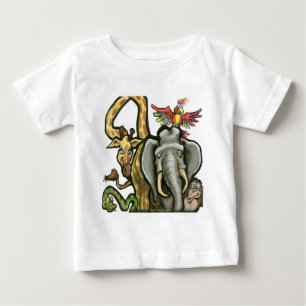 Camiseta De Bebé Animales zoológicos