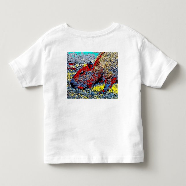 Camiseta De Bebé AnimalMix_Capybara_004 (Reverso)