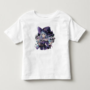 Camiseta De Bebé Anime/Bruja/Halloween 