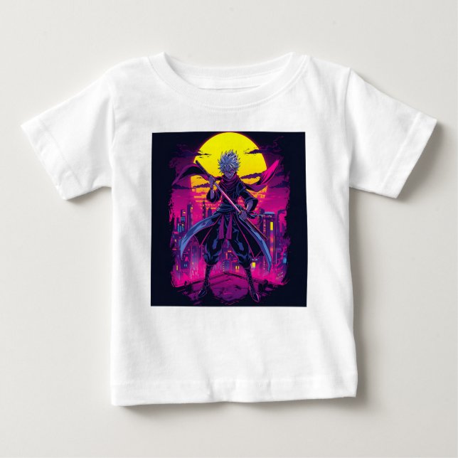 Camiseta De Bebé anime dinámico (Anverso)