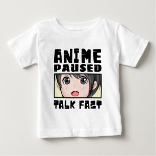 Camiseta De Bebé anime pausado habla rápido