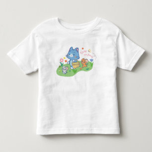 Camiseta De Bebé Anime Tom, Jerry y Tuffy Picnic