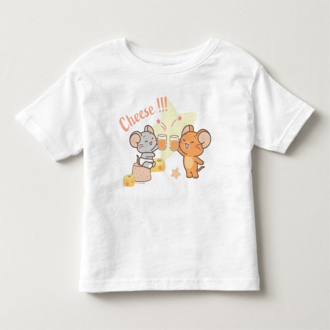 Camiseta De Bebé Anime Tuffy y Jerry Cheese (Anverso)