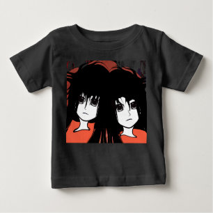 Camiseta De Bebé Anime Twins