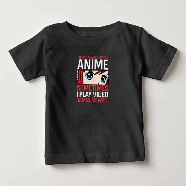 Camiseta De Bebé Anime Waifu Chica Oyes Video Games Gaming Quo (Anverso)