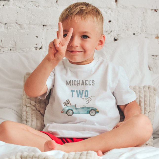 Camiseta De Bebé Aniversario de la encantadora carrera de autos (Subido por el creador)