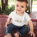 Camiseta De Bebé Aniversario de la Tierra de Invierno Encantada<br><div class="desc">Celebra tu pequeño día especial con esta adorable y encantadora camiseta de cumpleaños de Woodland! Con encantadoras criaturas acuarelas de bosques, verduras empolvadas de nieve y un caprichoso texto de "Winter ONEderland", esta camisa es perfecta para una fiesta de primer cumpleaños o una celebración temática de invierno. Elaborado a partir...</div>