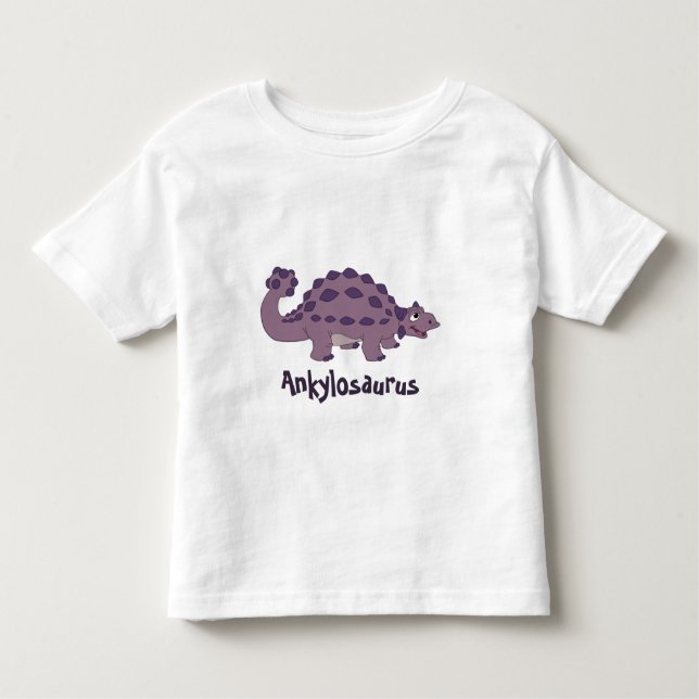 Camiseta De Bebé Ankylosaurus del dibujo animado (Anverso)