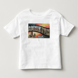 Camiseta De Bebé Anniston, Alabama - escenas grandes de la letra