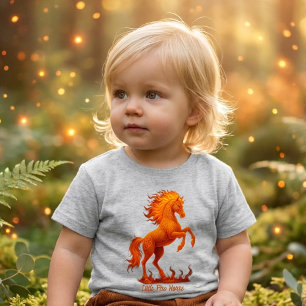Camiseta De Bebé Año 2026 del Caballo de Fuego del Zodiaco Chino