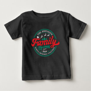 Camiseta De Bebé Año de coincidencia de grupo de Navidades familiar