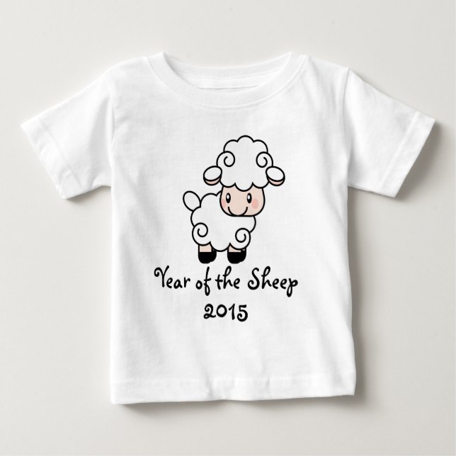 Camiseta De Bebé Año de la oveja (Anverso)
