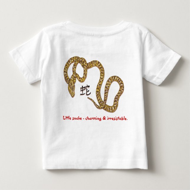 Camiseta De Bebé Año de la serpiente (Reverso)