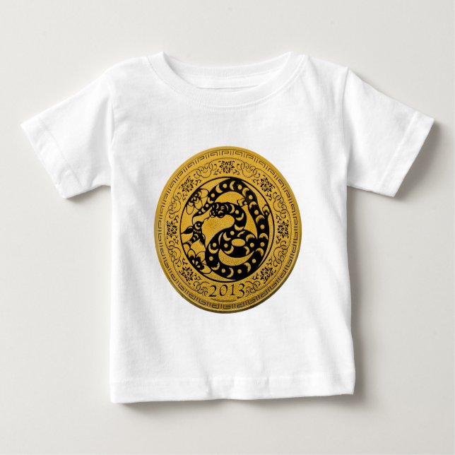 Camiseta De Bebé Año de la serpiente 2013 (Anverso)