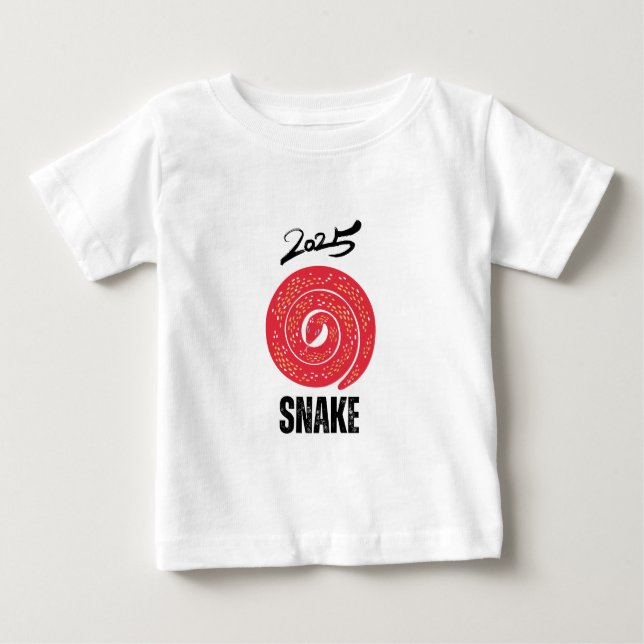 Camiseta De Bebé Año de la serpiente 2025 (Anverso)