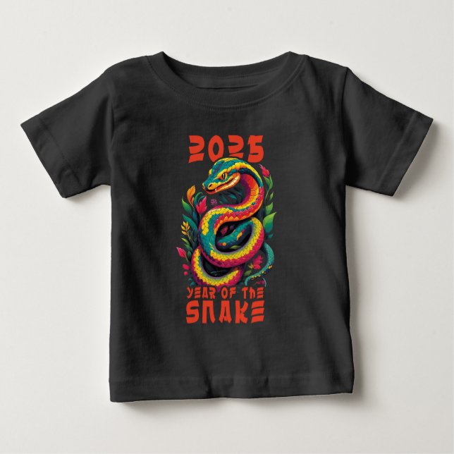 Camiseta De Bebé Año De La Serpiente 2025 (Anverso)