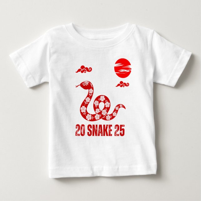 Camiseta De Bebé Año de la Serpiente 2025 (Anverso)