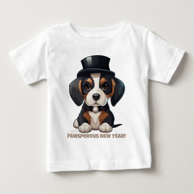 Camiseta De Bebé Año de Woofs! (Anverso)