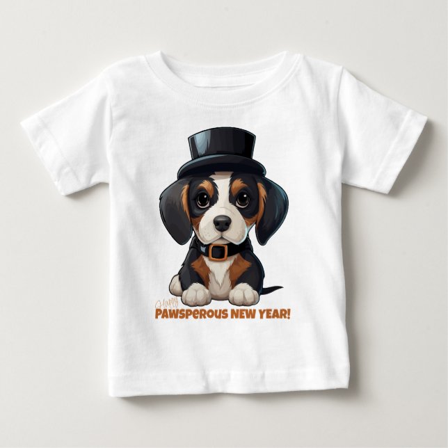 Camiseta De Bebé Año de Woofs! (Anverso)