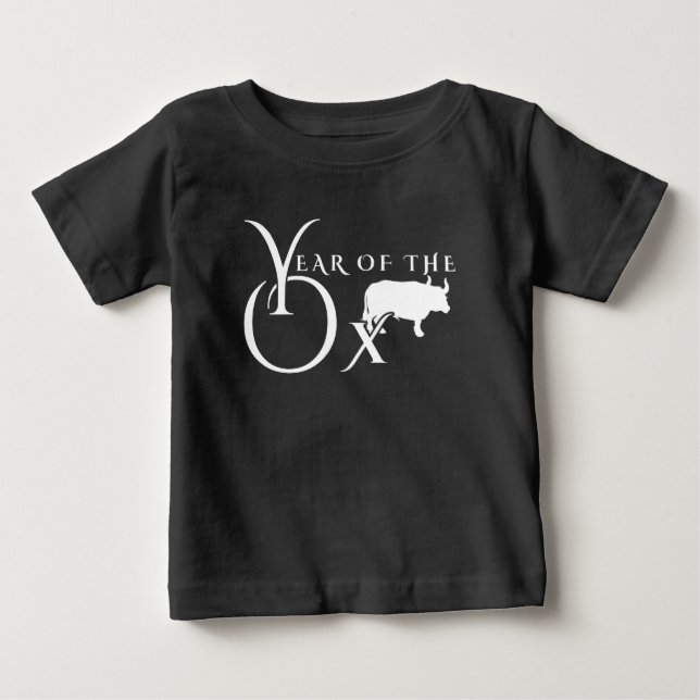 Camiseta De Bebé Año del buey (Anverso)