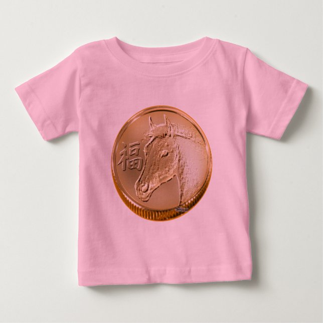 Camiseta De Bebé Año del caballo (Anverso)