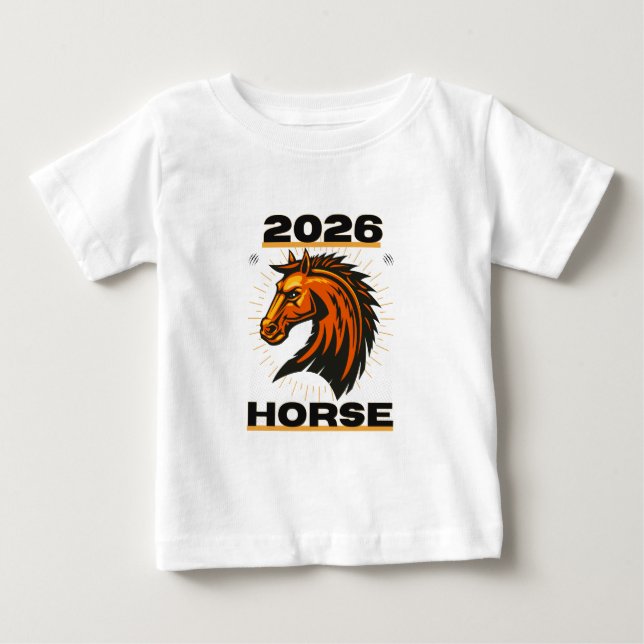 Camiseta De Bebé Año del caballo 2026 (Anverso)