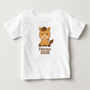 Camiseta De Bebé Año del Caballo 2026