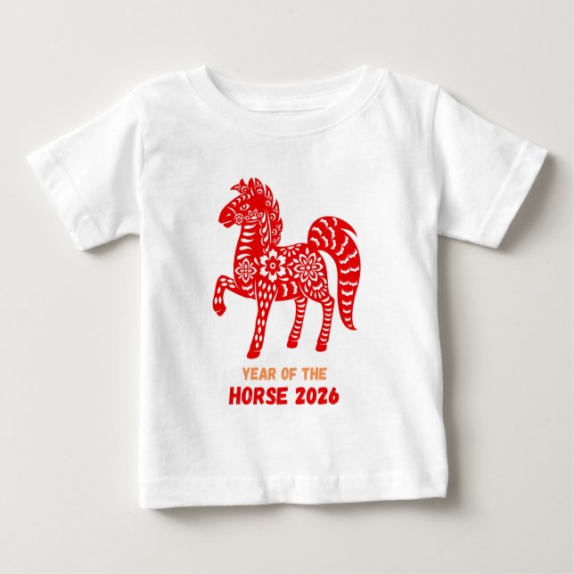 Camiseta De Bebé Año del caballo 2026 (Anverso)