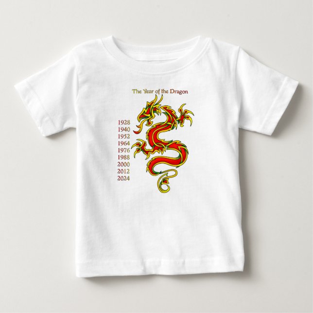 Camiseta De Bebé Año del dragón (Anverso)