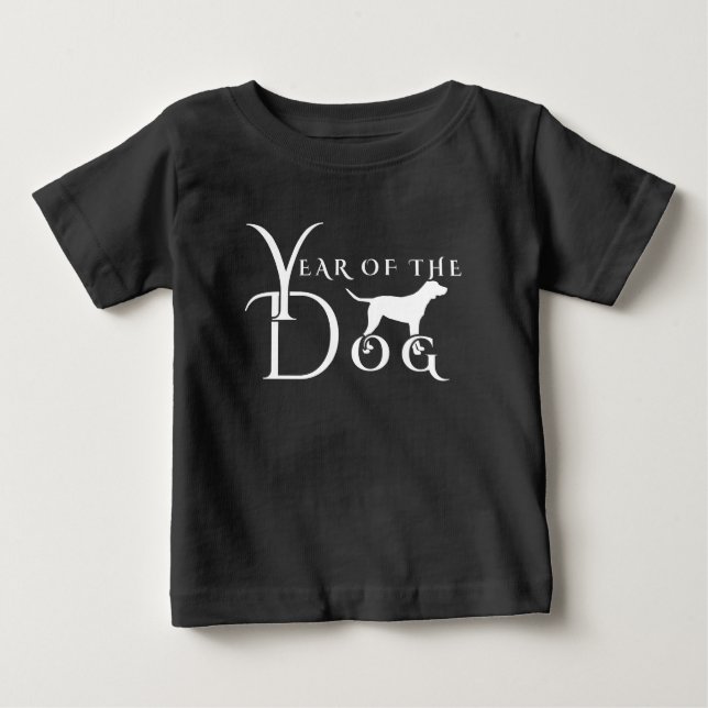 Camiseta De Bebé Año del perro (Anverso)