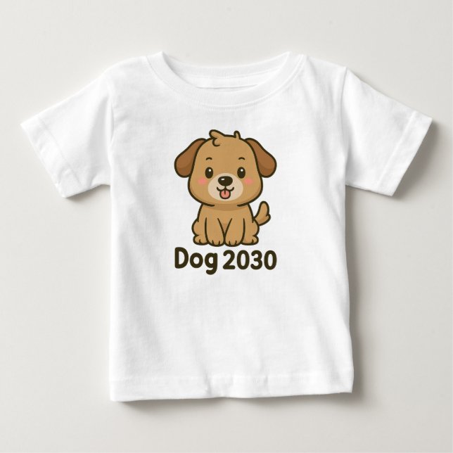 Camiseta De Bebé Año del Perro 2030 (Anverso)