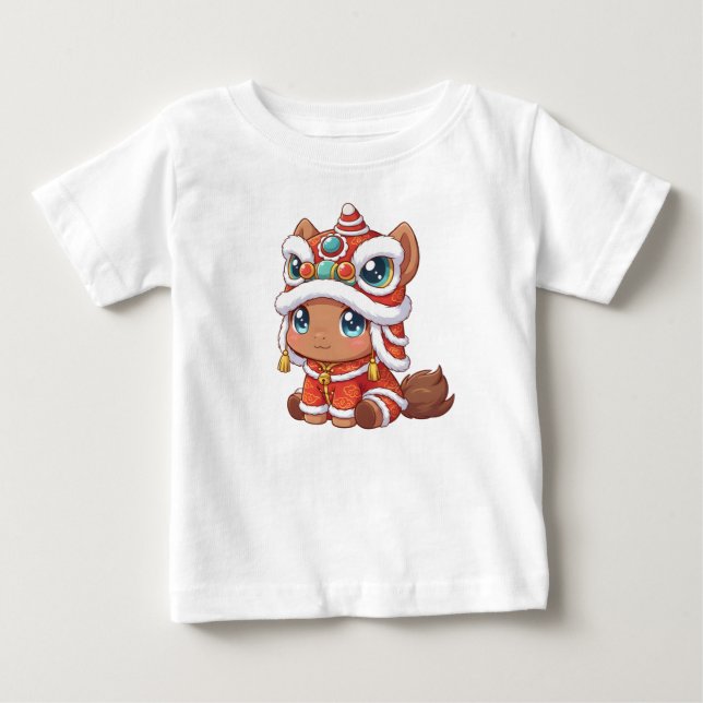 Camiseta De Bebé Año Nuevo Chino Caballo 2026 (Anverso)