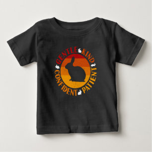 Camiseta De Bebé Año Nuevo Chino de los Rasgos de Conejo