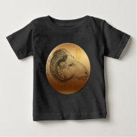Año Ram Dorado Astrología China Zodiac Baby Tee