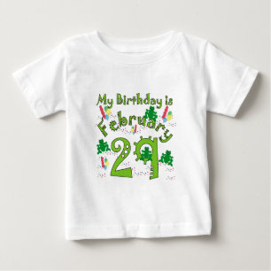 Camiseta De Bebé Año Salto Cumpleaños 29 Febrero