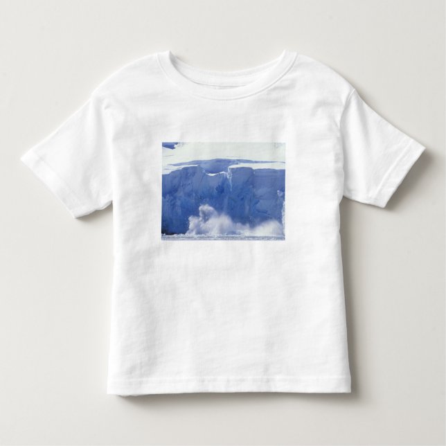 Camiseta De Bebé Antártida, Bahía del Paraíso, formas de olas masiv (Anverso)
