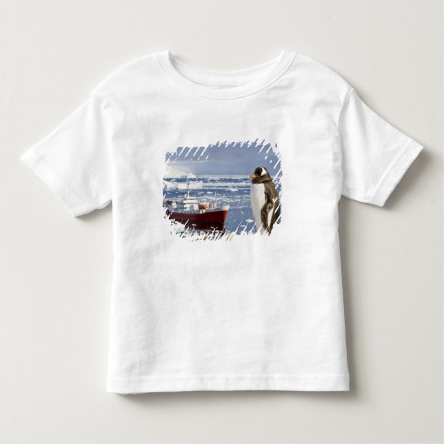 Camiseta De Bebé Antártida, Neko Cove (puerto). Pingüino de Gentoo (Anverso)