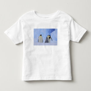 Camiseta De Bebé Antártida. Pingüinos emperadores y cría