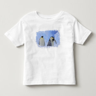 Camiseta De Bebé Antártida. Pingüinos emperadores y polluelos