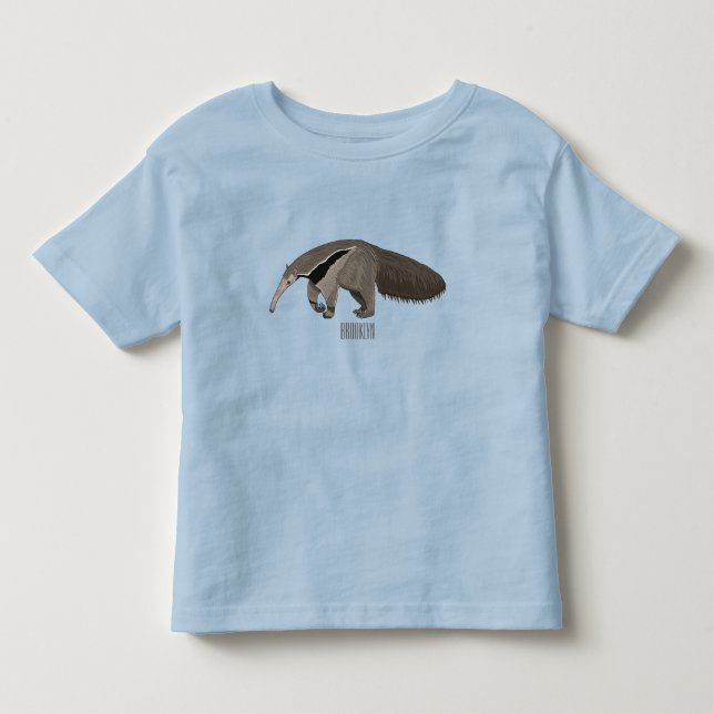 Camiseta De Bebé Anteater personalizado ilustracion (Anverso)