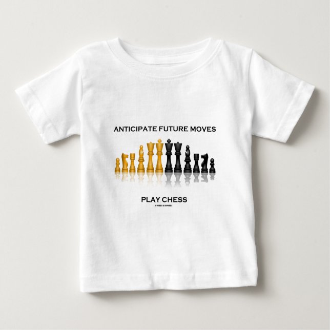Camiseta De Bebé Anticipe el ajedrez futuro del juego de los (Anverso)