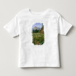 Camiseta De Bebé Antigua cabaña del Servicio de Parques en el valle