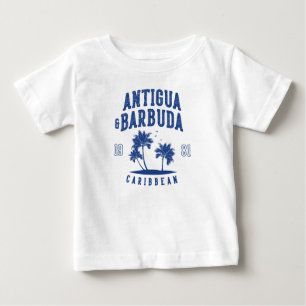 Camiseta De Bebé Antigua y Barbuda Palma del Caribe