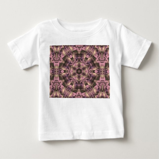 Camiseta De Bebé Antigüedad rosada victoriana (Anverso)