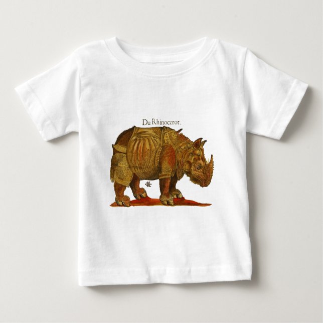 Camiseta De Bebé Antigüo rinoceronte durer (Anverso)